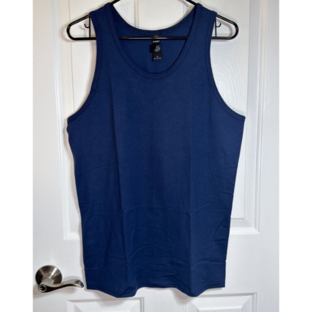 NEW Hanes Men's Navy Tank Top